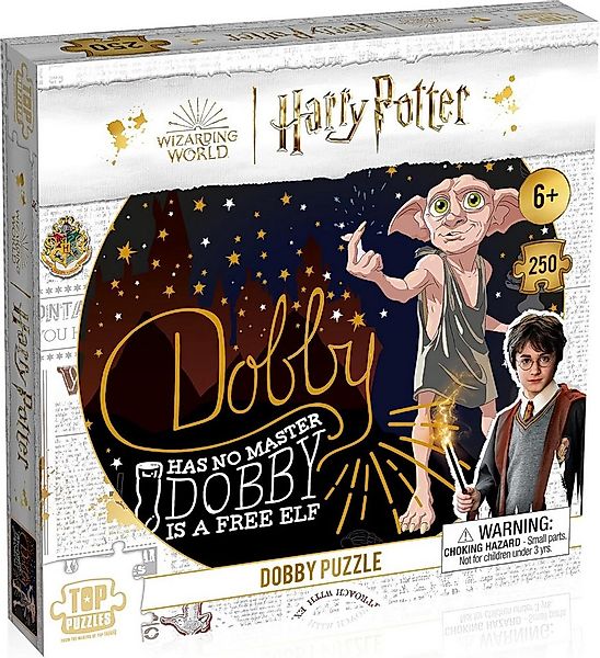 Winning Moves Puzzle Puzzle Dobby 250 Teile Harry Potter Motiv, Puzzleteile günstig online kaufen
