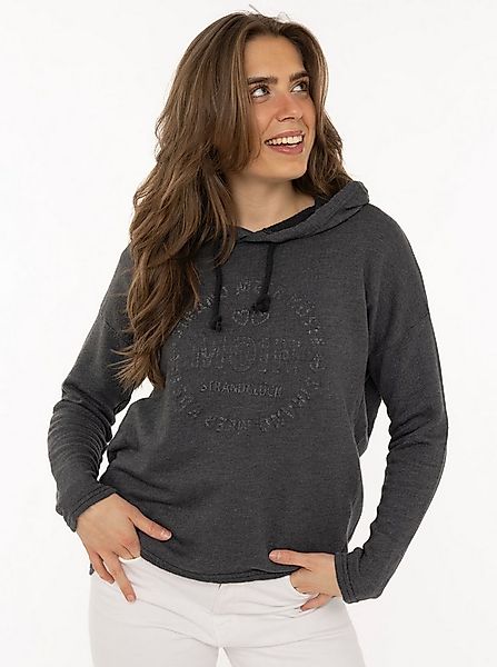Zwillingsherz Hoodie "Moin" Kapuze, Kordelzug, Langarm, maritimer Schriftzu günstig online kaufen