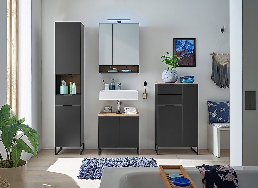 BASIC by Balculina Midischrank Denver Midischrank, Badezimmerschrank BxHxT günstig online kaufen