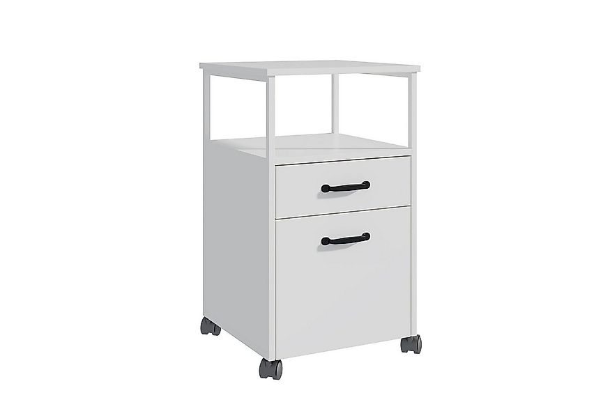 relaxdays Rollcontainer 2 Schublade, weiß günstig online kaufen