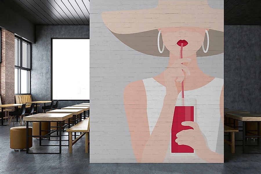 living walls Fototapete »ARTist Audrey« Vlies, Wand, Schräge günstig online kaufen