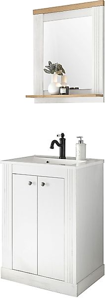 Home affaire Badmöbel-Set "WESTMINSTER, Bad im Landhausstil, 2-teiliges Bad günstig online kaufen