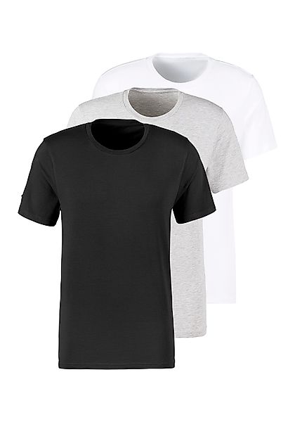 Bruno Banani T-Shirt Packung, 3 Stk. mit Rundhals-Ausschnitt günstig online kaufen