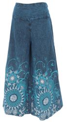Guru-Shop Relaxhose Palazzohose, Boho Flower Power günstig online kaufen