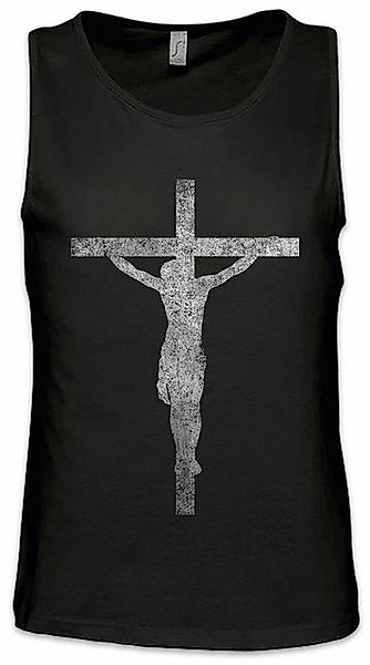 Urban Backwoods Tanktop Jesus Cross Ärmelloses T-Shirt Christ Messiah Messi günstig online kaufen