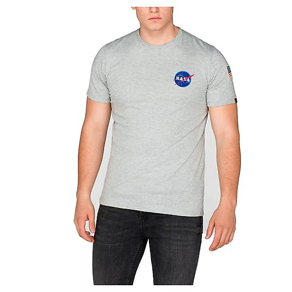 Alpha Industries Space Shuttle Kurzärmeliges T-shirt 2XS Grey Heather günstig online kaufen