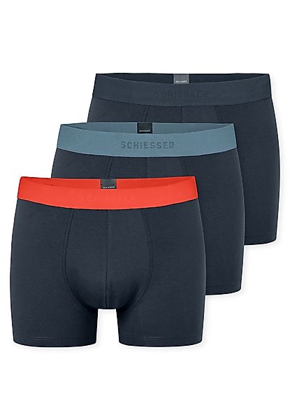 Schiesser Boxershorts ""95/5"", (3er Pack), mit farbigem Logobund günstig online kaufen