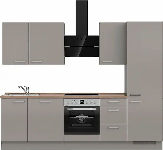 nobilia® Küchenzeile »"Laser II"«, vormontiert, Ausrichtung wählbar, Breite günstig online kaufen