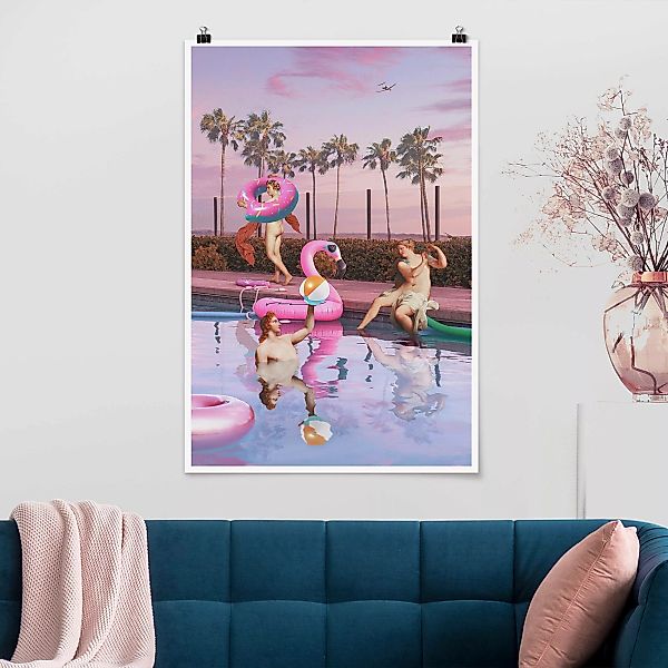 Poster - Hochformat Pool Party günstig online kaufen