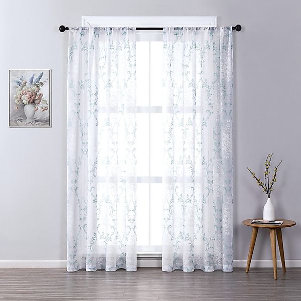 BYSURE Gardine NF12WH00129, Stangendurchzug (2 St), günstig online kaufen