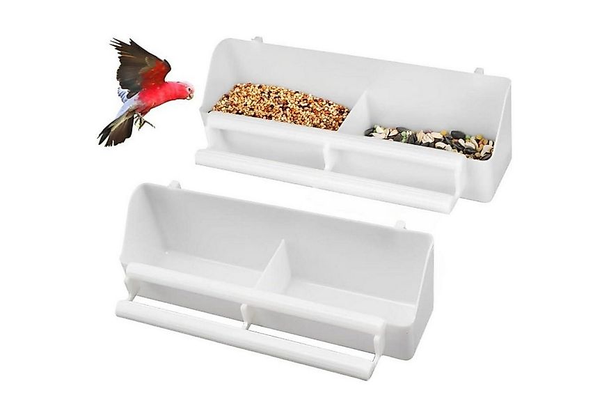 LuxusKollektion Vogelhaus Vogelfutterspender 2 Stück Futternapf Wassernapf günstig online kaufen