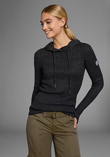 KangaROOS Kapuzenpullover im feinen Zopf-Strick-Design günstig online kaufen