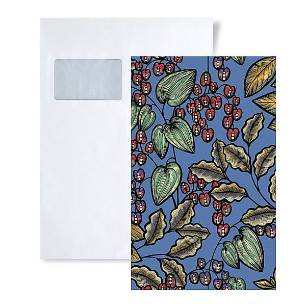 PROFHOME 1 MUSTERSTÜCK S-377541-GU DIN A4 MUSTER der Floral Tapete günstig online kaufen