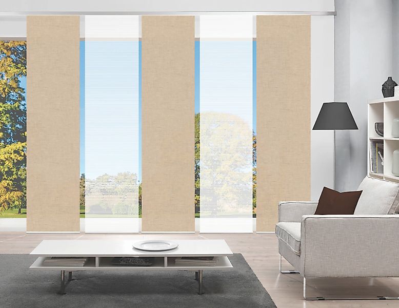 Vision S Schiebegardine "PIVE 5er SET" Paneelwagen 5 Stk. tlg. Schiebevorha günstig online kaufen