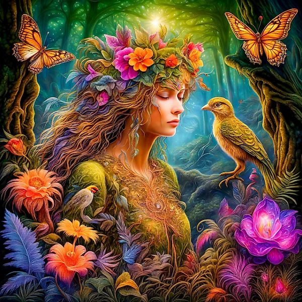 queence Acrylglasbild »Im Verborgenen des Zauberwaldes - Katharina Kolenda« günstig online kaufen