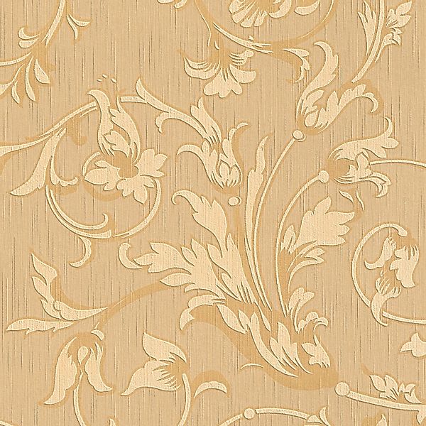 Bricoflor Ranken Tapete Französisch Elegante Vliestapete mit Textil Ornamen günstig online kaufen