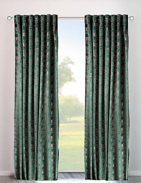 my home Vorhang »Velvet Foil«, (2 St.), Samt günstig online kaufen