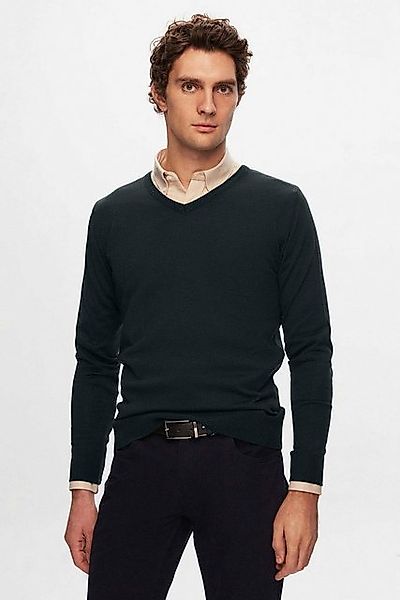 D'S DAMAT V-Ausschnitt-Pullover Ds Damat Strickpullover mit normaler Passfo günstig online kaufen