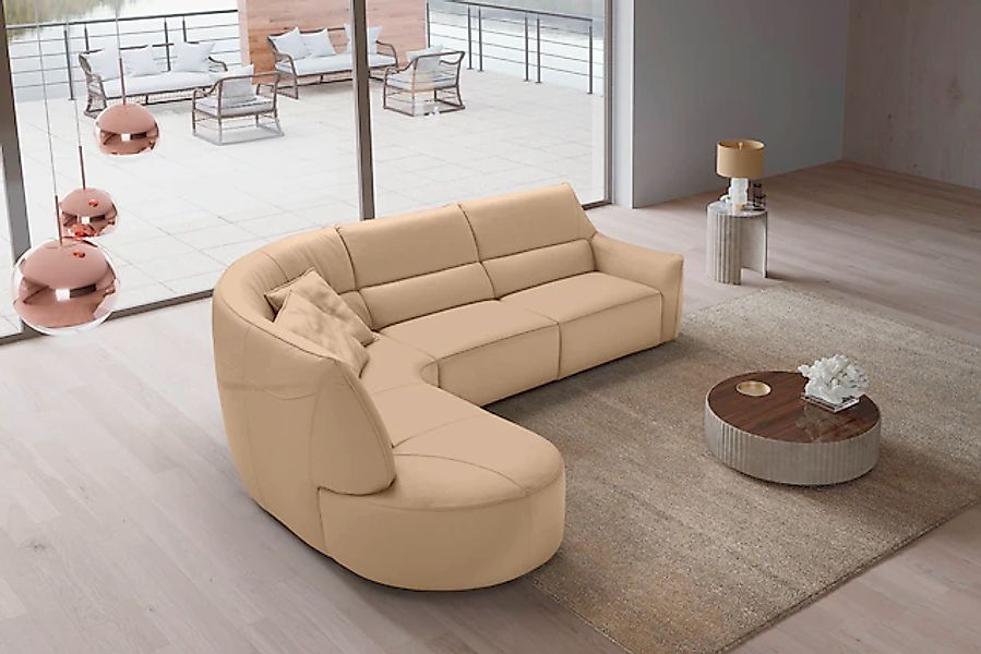 Egoitaliano Ecksofa »Puffy, extravagant & edel, Retro Designsofa, hoher Sit günstig online kaufen