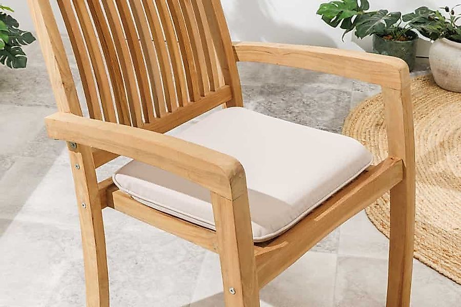 riess-ambiente Sitzauflage COMFORT LINE 40x40cm beige - rechteckig, Sitzkis günstig online kaufen