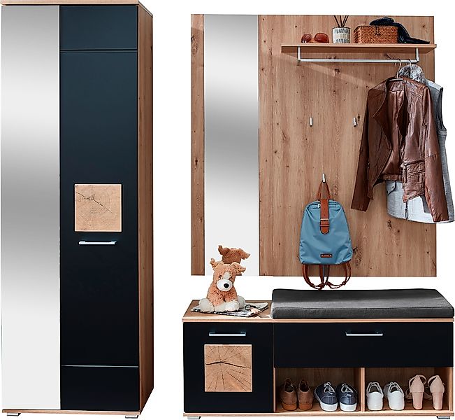 Innostyle Garderoben-Set »Fun Garderoben Set, 206x195x38cm (B/H/T)«, (1 St. günstig online kaufen