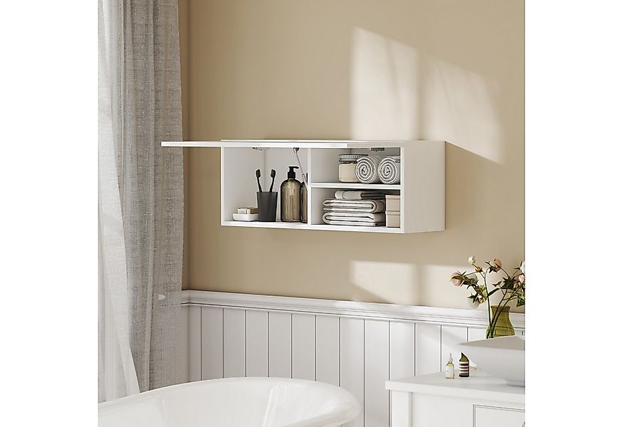 HOMCOM Hängeschrank mit Klapptür (Wandschrank, 1-St., Badezimmerschrank) mi günstig online kaufen