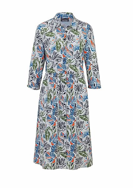 GOLDNER Sommerkleid "Blusenkleid mit Hemdkragen" Eingrifftaschen Taillenabt günstig online kaufen