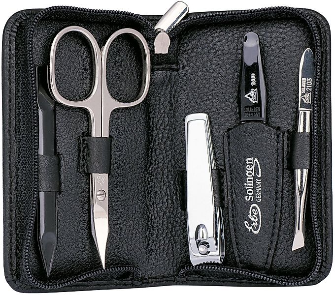 ERBE Maniküre-Etui Siena, 5 tlg., Lederetui mit Zippverschluss günstig online kaufen
