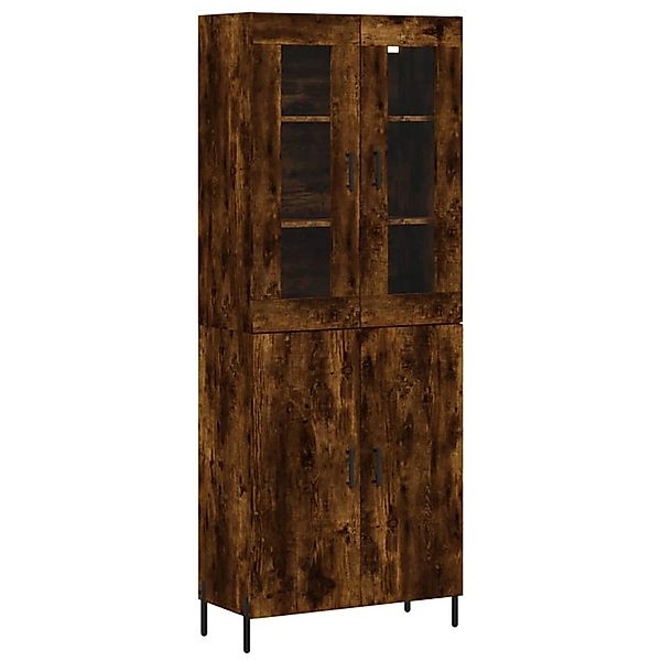 vidaXL Highboard Räuchereiche 69,5x34x180 cm Holzwerkstoff 3198222 günstig online kaufen