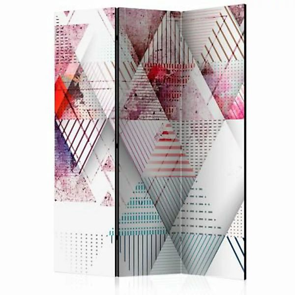 artgeist Paravent Triangular World [Room Dividers] mehrfarbig Gr. 135 x 172 günstig online kaufen
