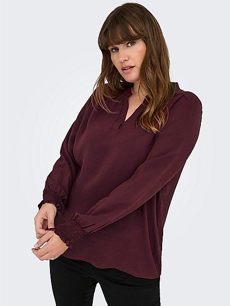 ONLY CARMAKOMA Shirtbluse CARMETTA LIFE V-NECK TOP WVN NOOS günstig online kaufen