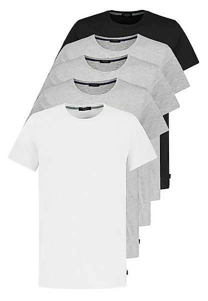 SUBLEVEL T-Shirt 5er Pack Rundhals T-Shirts Kurzarm Baumwolle (5-tlg) Basic günstig online kaufen