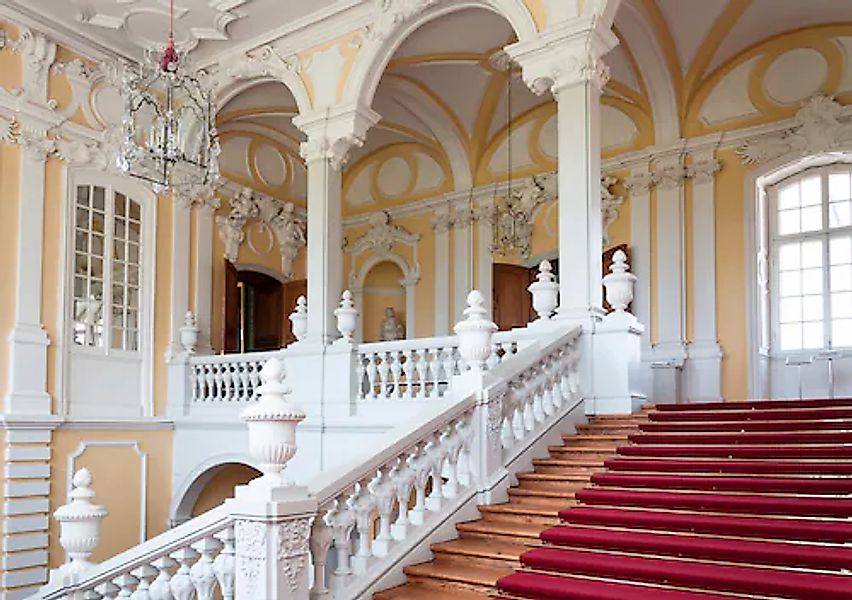 Papermoon Fototapete »ARCHITEKTUR-TREPPEN PALAST BÖGEN SÄULEN BAROCK ROKOKO günstig online kaufen