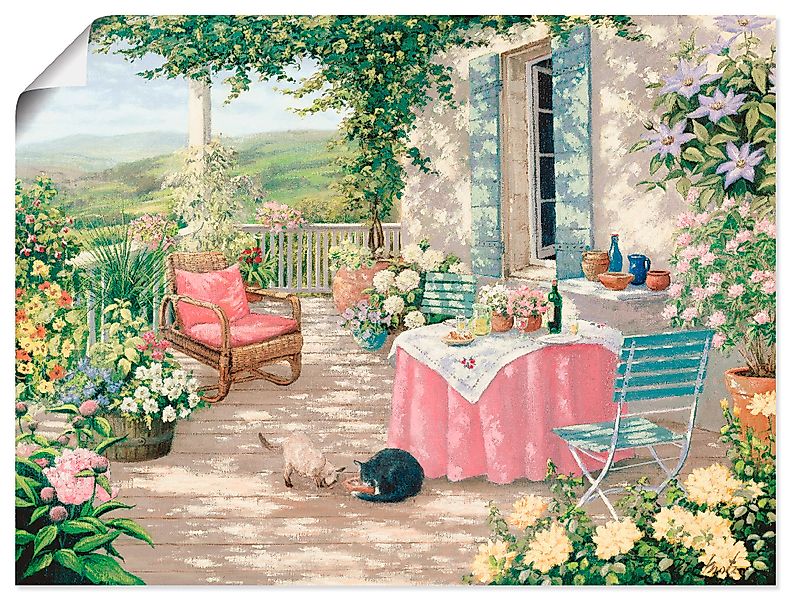Artland Wandbild "Brunch", Garten, (1 St.), als Leinwandbild, Poster in ver günstig online kaufen