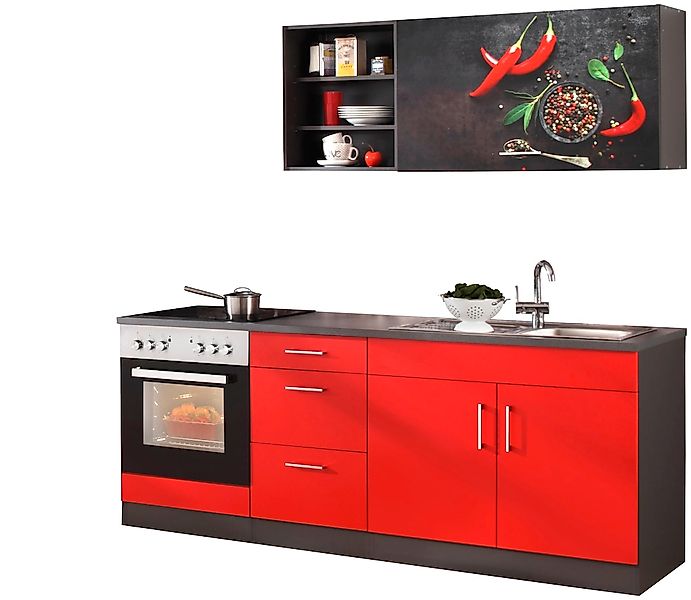 KOCHSTATION Küchenzeile "KS-Paris – Küchen mit einzigartigen Fotomotiven au günstig online kaufen