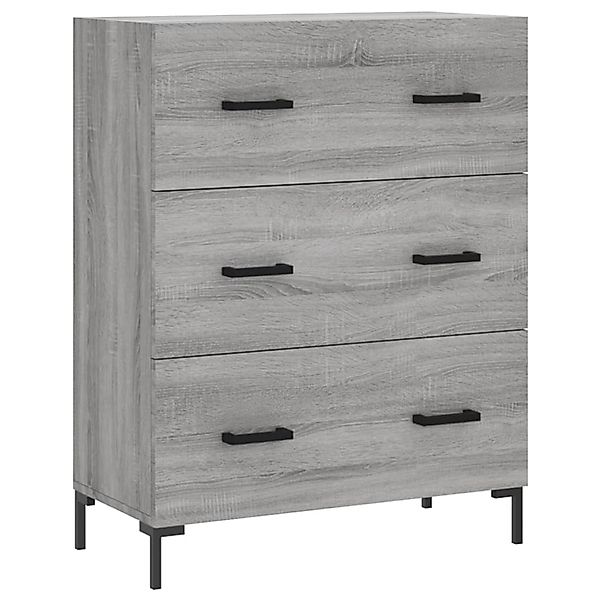 vidaXL Sideboard Grau Sonoma 69,5x34x90 cm Holzwerkstoff 827858 günstig online kaufen