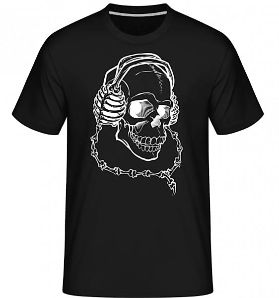Totenkopf Mit Kopfhörern · Shirtinator Männer T-Shirt günstig online kaufen