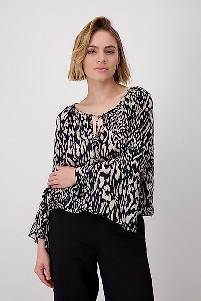 Monari Blusenshirt Bluse schwarz gemustert günstig online kaufen