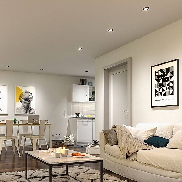 Paulmann LED-Einbaulampe weiß Ø 8cm 4,8W 3-step-dim 10er-Set günstig online kaufen