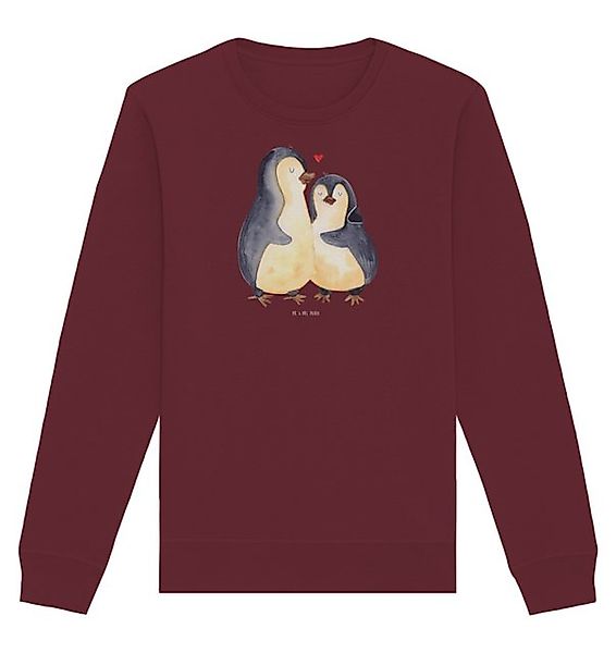 Mr. & Mrs. Panda Longpullover Pinguin umarmen Größe L - Burgundy - Geschenk günstig online kaufen