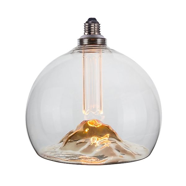 ENOVALITE LED Filament Leuchtmittel Mountain Globe E27 Dimmbar Warmweiß Gla günstig online kaufen