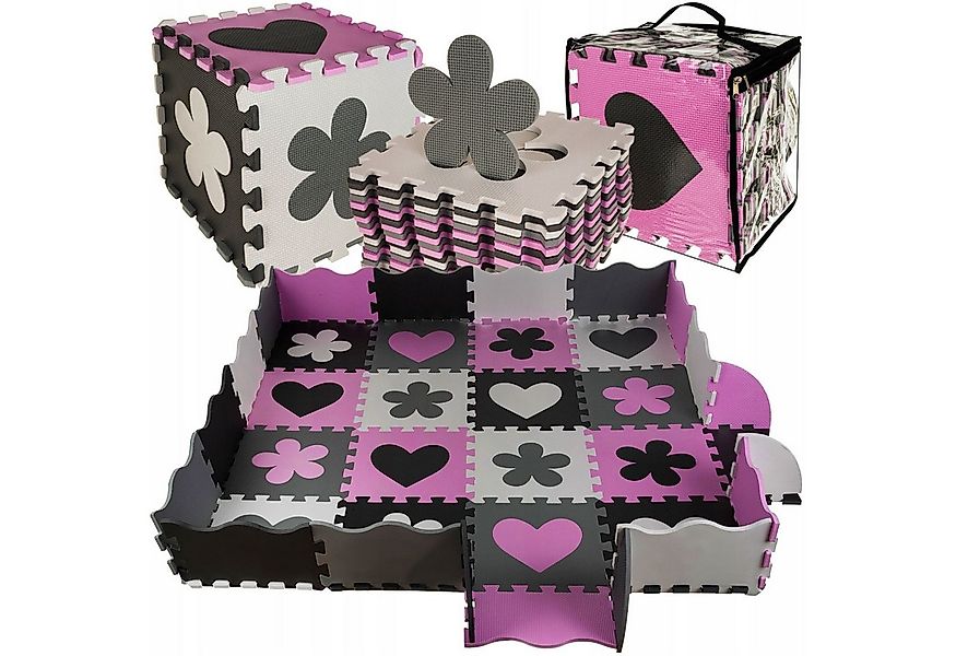 ISO TRADE Puzzlematte Große Schaumstoffpuzzle-Matte, 36 Teile, EVA, rutschf günstig online kaufen