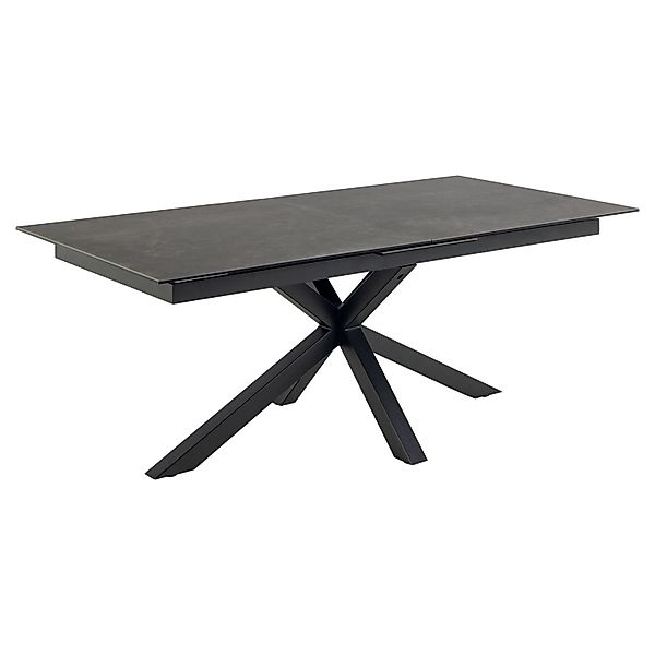 ebuy24 Heaven Esstisch 100x200/240cm inkl 1 Zusatzplatte Schwarz günstig online kaufen