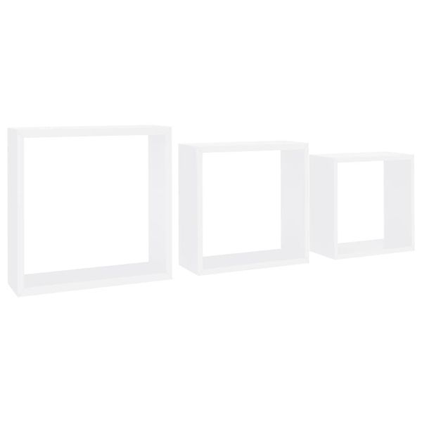 furnicato Regalwürfel Würfelregale 3 Stk. Weiß günstig online kaufen