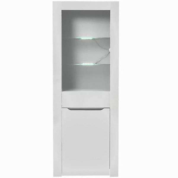 IDEASY Stauraumvitrine Vitrine mit 16-farbigem LED-Licht, weiß, 60 x 35,5 x günstig online kaufen