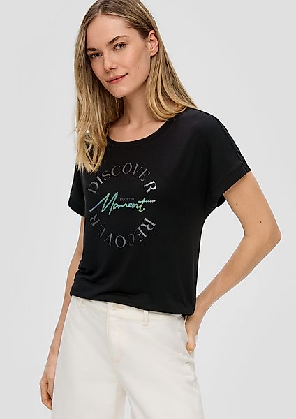 s.Oliver Shirttop T-Shirt mit Pailletten Pailletten günstig online kaufen