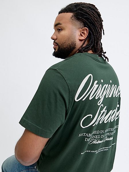 Jack & Jones PlusSize Kurzarmshirt JORNORREBRO TYPO TEE SS CREW NECK PLS Ba günstig online kaufen