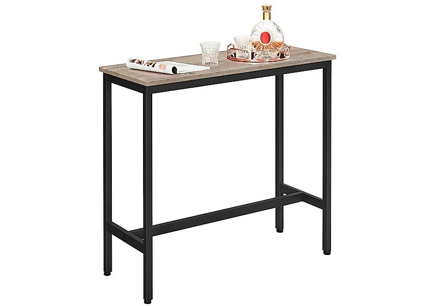 VASAGLE Bartisch Küchentisch Bistrotisch, rechteckiger Stehtisch, Metallges günstig online kaufen