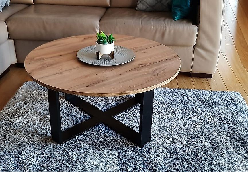 designimpex Couchtisch Design DA-333 rund Wohnzimmertisch günstig online kaufen