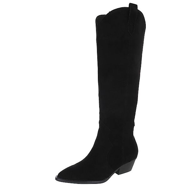 Ital-Design Elegante Damenstiefel mit hohem Schaft und Komfort Westernstief günstig online kaufen